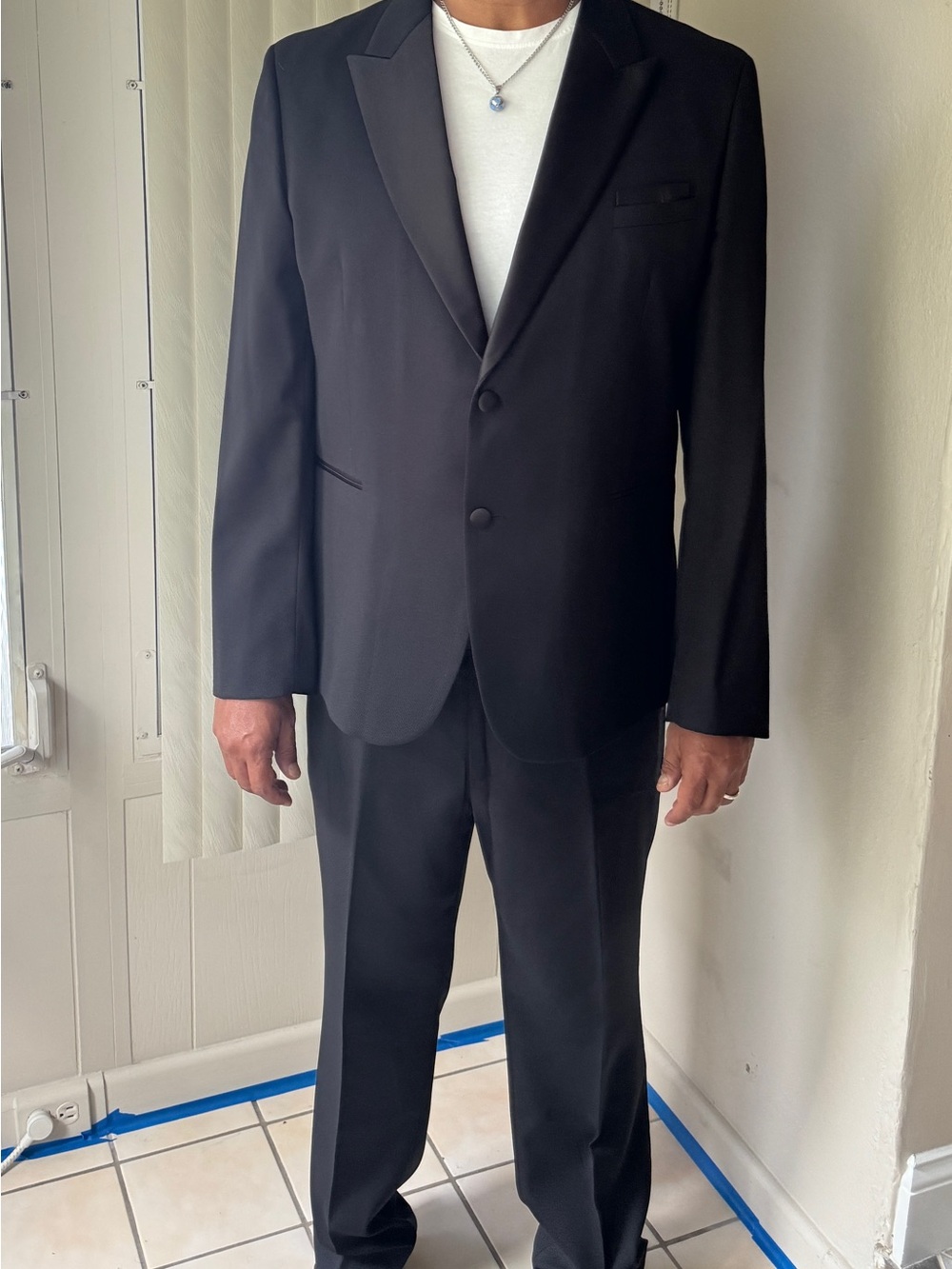 Men’s Black Tuxedo - 48R Jacket / 40R Pants - Includes Garment Bag